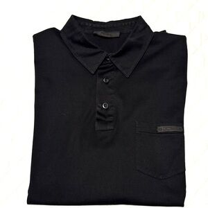 Black prada t shirt for men .